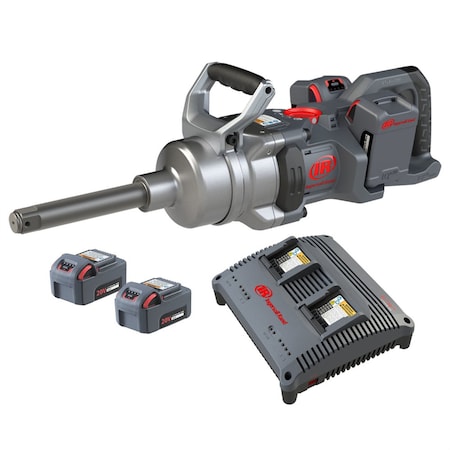 20V 1 DHandle High Torque Impact Wrench WExt 6 Anvil  4battery Kit